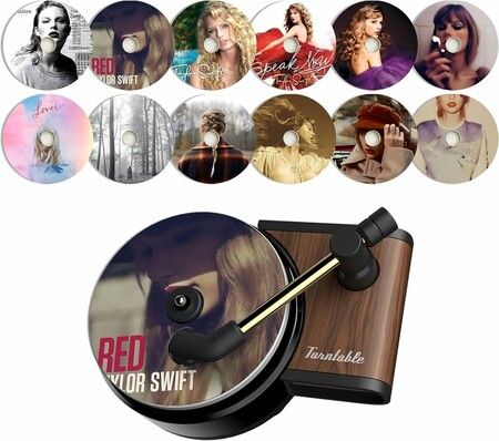 Taylor Car Air Freshener  Ventilation Clip, Album Cover Record Player Clip, Ts Merch Eras Car Accessories  Gifts For Women Girls Singer Fans