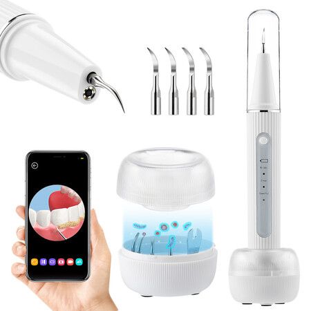 Electric Ultrasonic Dental Scaler Calculus Oral Tartar Remover Tooth Stain Cleaner Teeth Cleaner Plaque Remover