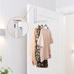 Home Over The Door Alloy Steel Hooks, Folding Hanging Coat Rack