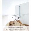 Home Over The Door Alloy Steel Hooks, Folding Hanging Coat Rack