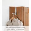 Home Over The Door Alloy Steel Hooks, Folding Hanging Coat Rack