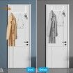 Over The Door Hooks, Stainless Steel Sturdy Door Hanger for Bathroom, Bedroom,Kitchen 1Pack, White