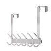 Over The Door Hooks, Stainless Steel Sturdy Door Hanger for Bathroom, Bedroom,Kitchen 1Pack, White