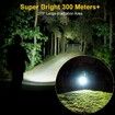 Outdoor LED Camping Lantern Spotlight Flashlight Searchlight Emergency Handheld Flood Light with Folding Hook Rechargeable