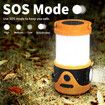 LED Rechargeable Emergency Flashlight Lantern Waterproof Tent Light with 12 Light Modes Detachable Portable Camping