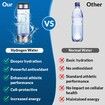 Hydrogen Water Bottle,Rechargeable Portable Hydrogen Water Bottle Generator,420ml Hydrogen Water Machine for Home,Office,Travel