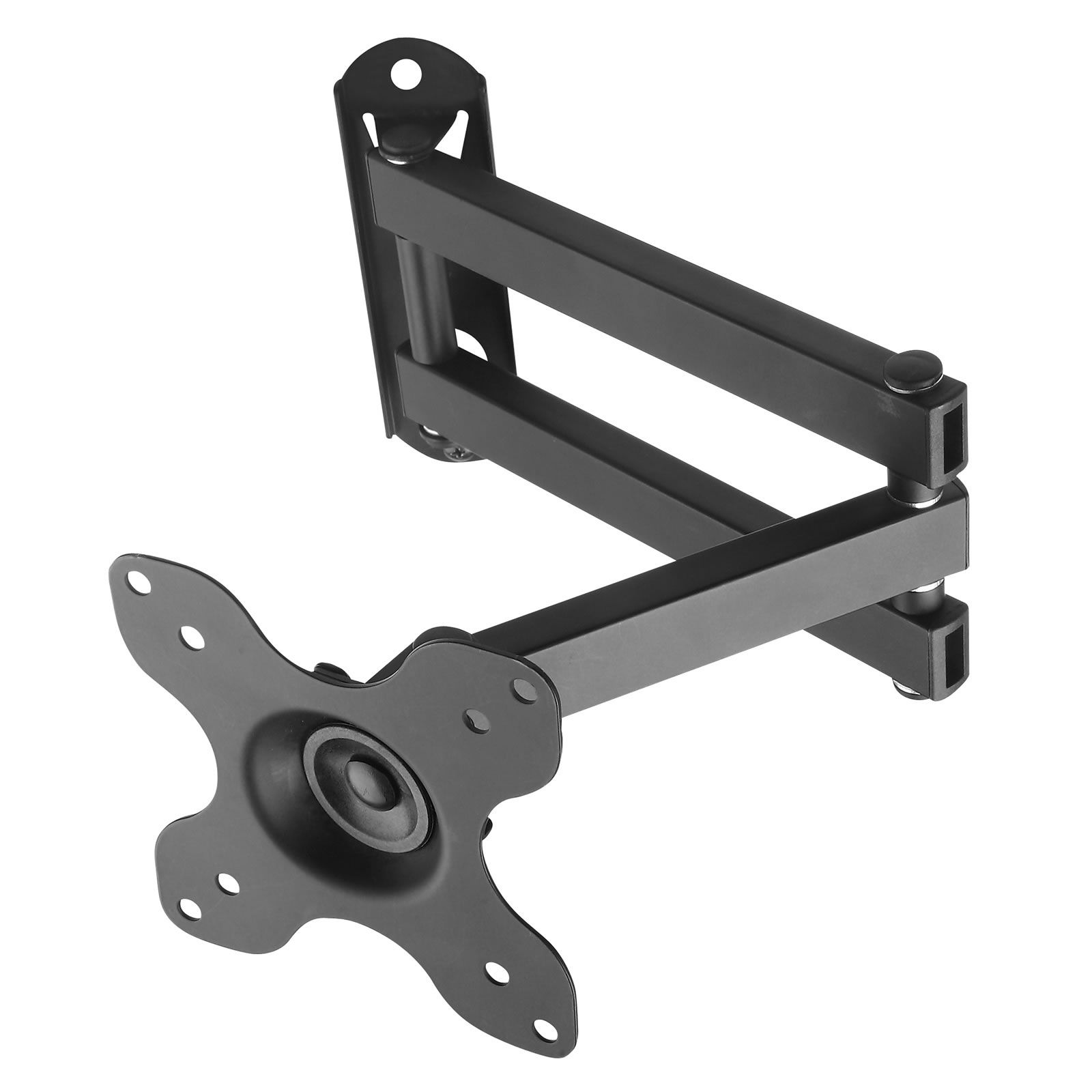 Wall TV Stand Bracket Television Mount Swivel Mounting Holder Tilt Hanger Base Black Fits 13 to 30 Inches