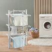 Maxkon Electric Airer 3 Tier Heated Clothes Dryer Laundry Drying Rack Heater Towel Rail  Stand Foldable 220W