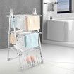 2 In 1 Electric Airer Heated Dryer Laundry Drying Rack Clothes Shoes Heater Towel Rail Stand Foldable 330W