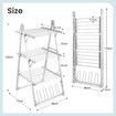 2 In 1 Electric Airer Heated Dryer Laundry Drying Rack Clothes Shoes Heater Towel Rail Stand Foldable 330W