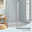 2 In 1 Electric Airer Heated Dryer Laundry Drying Rack Clothes Shoes Heater Towel Rail Stand Foldable 330W