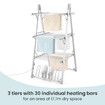 2 In 1 Electric Airer Heated Dryer Laundry Drying Rack Clothes Shoes Heater Towel Rail Stand Foldable 330W