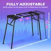 Keyboard Stand Piano Music Collapsible Adjustable Portable Heavy Duty 54 to 88 Key Musical Table Black