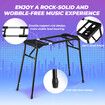 Keyboard Stand Piano Music Collapsible Adjustable Portable Heavy Duty 54 to 88 Key Musical Table Black