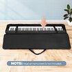 Electric Piano Storage Bag Padded Portable Gig Bag Oxford Cloth Black 88 Keys Keyboard