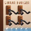 Guitar Wall Mount Hanger Hook Holder Keeper for Guitars Bass Ukulele
