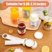 Multifunctional Retractable Bottle Opener,Adjustable Multifunctional Stainless Steel Can Opener (White)
