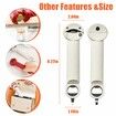 Multifunctional Retractable Bottle Opener,Adjustable Multifunctional Stainless Steel Can Opener (White)
