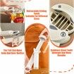 Multifunctional Retractable Bottle Opener,Adjustable Multifunctional Stainless Steel Can Opener (White)
