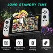 Controller Switch Replacement Compatible RGB LED Wake Up Screenshot Gaming Accessory Joypad Enhancement White