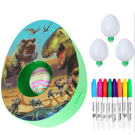 Easter Egg Decorator Kit - Includes 8 Colorful Quick Drying Non Toxic Markers And 3 Egg