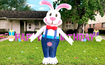 150190cm Inflatable Easter Bunny Costume Blow up Bunny Rabbit Fancy Dress Costume For Men Women Unisex Bunny Jumpsuit Cosplay Party Costume