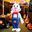 150190cm Inflatable Easter Bunny Costume Blow up Bunny Rabbit Fancy Dress Costume For Men Women Unisex Bunny Jumpsuit Cosplay Party Costume
