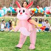 150190cm Inflatable Easter Bunny Costume Blow up Bunny Rabbit Fancy Dress Costume For Men Women Unisex Bunny Cosplay Party Costume