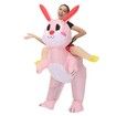 150190cm Inflatable Easter Bunny Costume Blow up Bunny Rabbit Fancy Dress Costume For Men Women Unisex Bunny Cosplay Party Costume