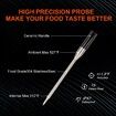 Wireless Meat Thermometer with 493FT Long Wireless Range,Instant Read Digital Food Thermometer,Smart APP Control,Charging Dock,Kitchen Thermometer for Roast,Oven,Grill,BBQ,Smoker