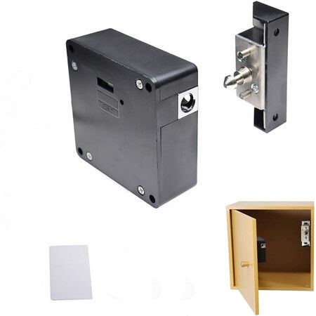 Electronic Cabinet Lock Hidden DIY for Wooden Cabinet Locker Drawer Cupboard Box with 1PCS IC Card