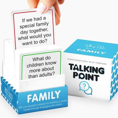 200 Conversation Cards –Connect with Your Family – Get to Know Yourself Better with a Meaningful Chat – Great for Dinner Parties and Road Trips