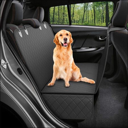 Pets Dog Car Seat Cover for Back Seat Car Seat Protector Dog Hammock for Car - Waterproof Cover for Trucks, Sedans & SUVs( Black)