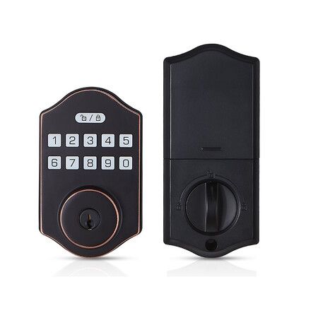 Entry Door Lock with Keypad combination Deadbolt Lock for Front Door with 2 Keys Auto Lock