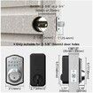 Smart Fingerprint Keyless Entry Door Lock with Keypad Smart Deadbolt Lock for Front Door with Door Lock Easy Installation (Color  Silver)