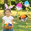 6 Pack Easter Eggs with Easter Parachute Toys Throwing Toy for Kids Boys Girls Easter Basket Stuffers Fillers Gifts Party Favors