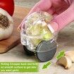 Garlic Peeler Garlic Mincer Chopper Garlic Wheel Chopper Crusher Garlic Press Kitchen Gadget Tool