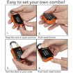 Gym Locker Lock, 4 Digit Weatherproof and Outdoor Combination Padlock