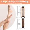 Foot File Foot Scrubber Pedicure,Callus Remover for Feet Professional Grater Rasp Foot Scraper Corns Callous Removers Cracked Dead Skin Remover for Dry and Wet Feet (Rose Golden)