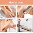 Foot File Foot Scrubber Pedicure,Callus Remover for Feet Professional Grater Rasp Foot Scraper Corns Callous Removers Cracked Dead Skin Remover for Dry and Wet Feet (Rose Golden)