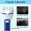 Callus Remover for Feet,13-in-1 Professional Pedicure Tools Foot Care Kit,Foot Scrubber Electric Feet File Pedi for Hard Cracked Dry Dead Skin,3 Rollers,2 Speed,Battery Display (Blue)