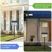 Solar Address Sign Lighted House Numbers Waterproof,Solar Powered LED Illuminated Address Plaques with Stakes,3-Color in 1 Address Number