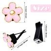 6 Pcs Daisy Flower Air Vent Clip Air Freshener Outlet Clip Car Air Conditioning Clip Charm Car Inter Decor(Pink,3 cm,3.3 cm)