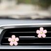 6 Pcs Daisy Flower Air Vent Clip Air Freshener Outlet Clip Car Air Conditioning Clip Charm Car Inter Decor(Pink,3 cm,3.3 cm)