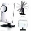 Makeup Mirror with 20 LED Lights,Black