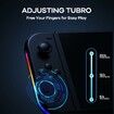 Replacement Controller for Switch with RGB LED Adjustable Turbo Motion Control Wake-Up and Screenshot Features in Black