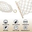 Hanging Fruit Hammock with Hooks, Hanging Fruit Basket Under the Kitchen Cabinet for Storing Banana Fruits Kitchen Decor, Rectangle