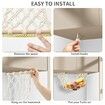 Hanging Fruit Hammock with Hooks, Hanging Fruit Basket Under the Kitchen Cabinet for Storing Banana Fruits Kitchen Decor, Rectangle