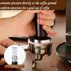 Espresso Coffee Tamper with Calibrated Spring-loaded 25lb/30lbs Replacement Springs Ripple Base Black Premium Barista Tool Anodized Aluminum (58mm)