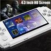 Handheld Game Console, Built-in 1200 Games with 4.3 Inch HD Screen, Retro Game System Support TV Output, Best Gift for Kids(White)